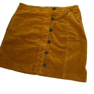 Forever 21 Rust Corduroy Skirt